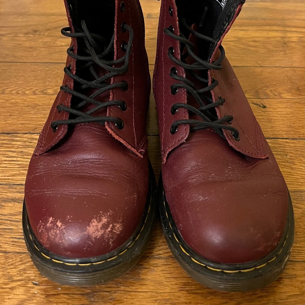 JUNIOR LEATHER LACE UP BOOTS